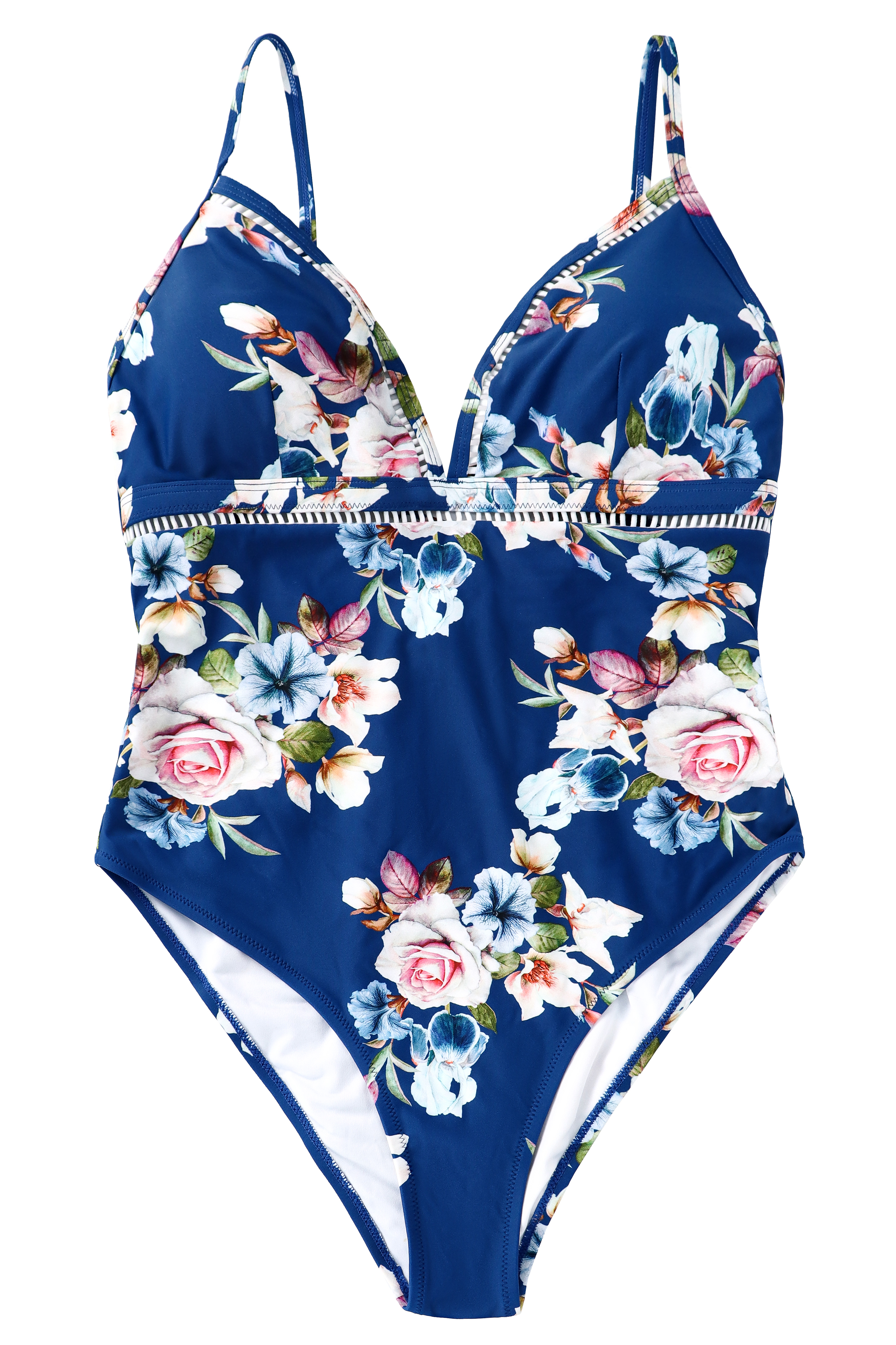  Summer Swimwear Beachwear Halter Sexy Swimwear Women Flower Printed Swimming One Piece Suit