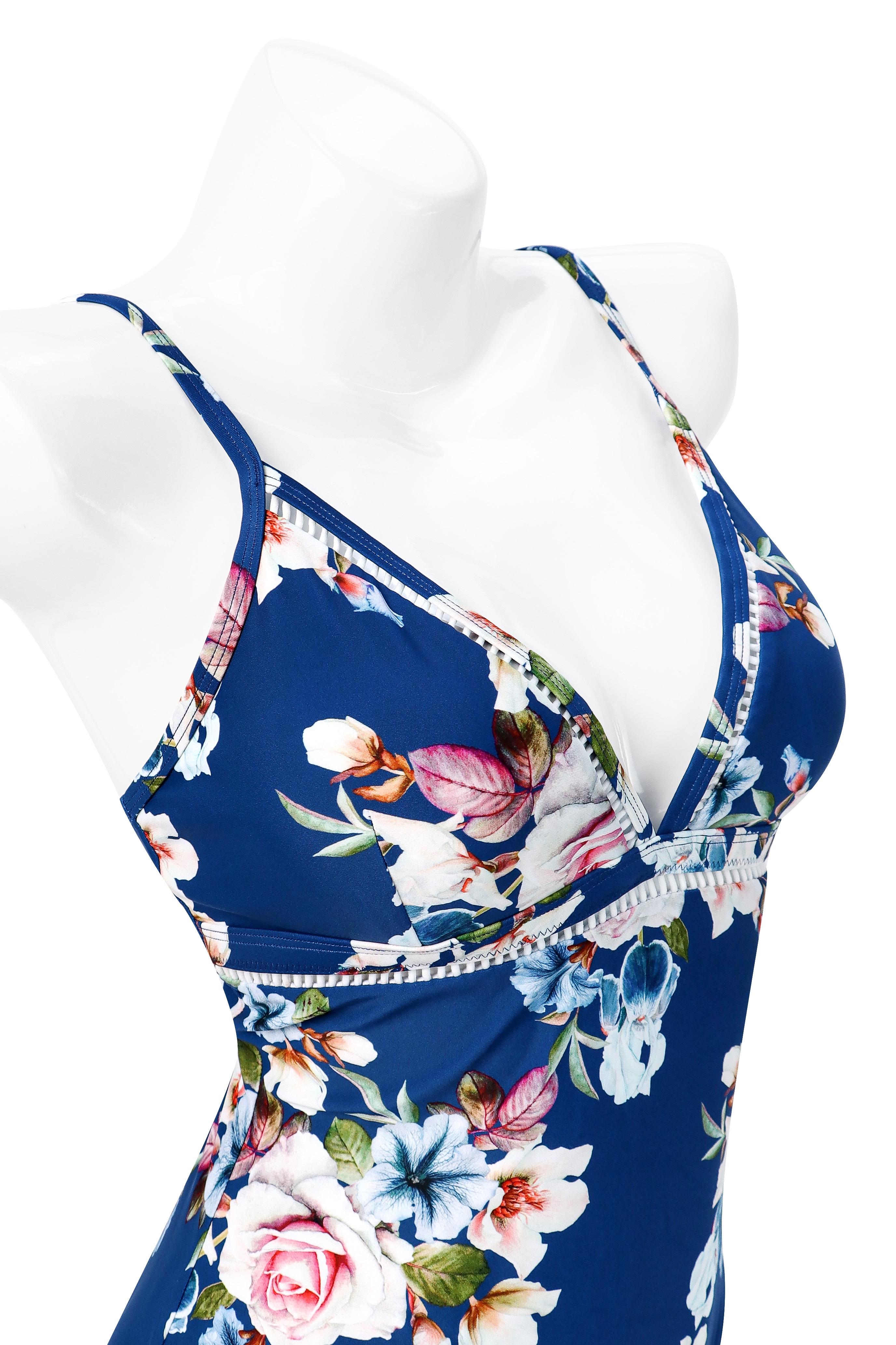  Summer Swimwear Beachwear Halter Sexy Swimwear Women Flower Printed Swimming One Piece Suit