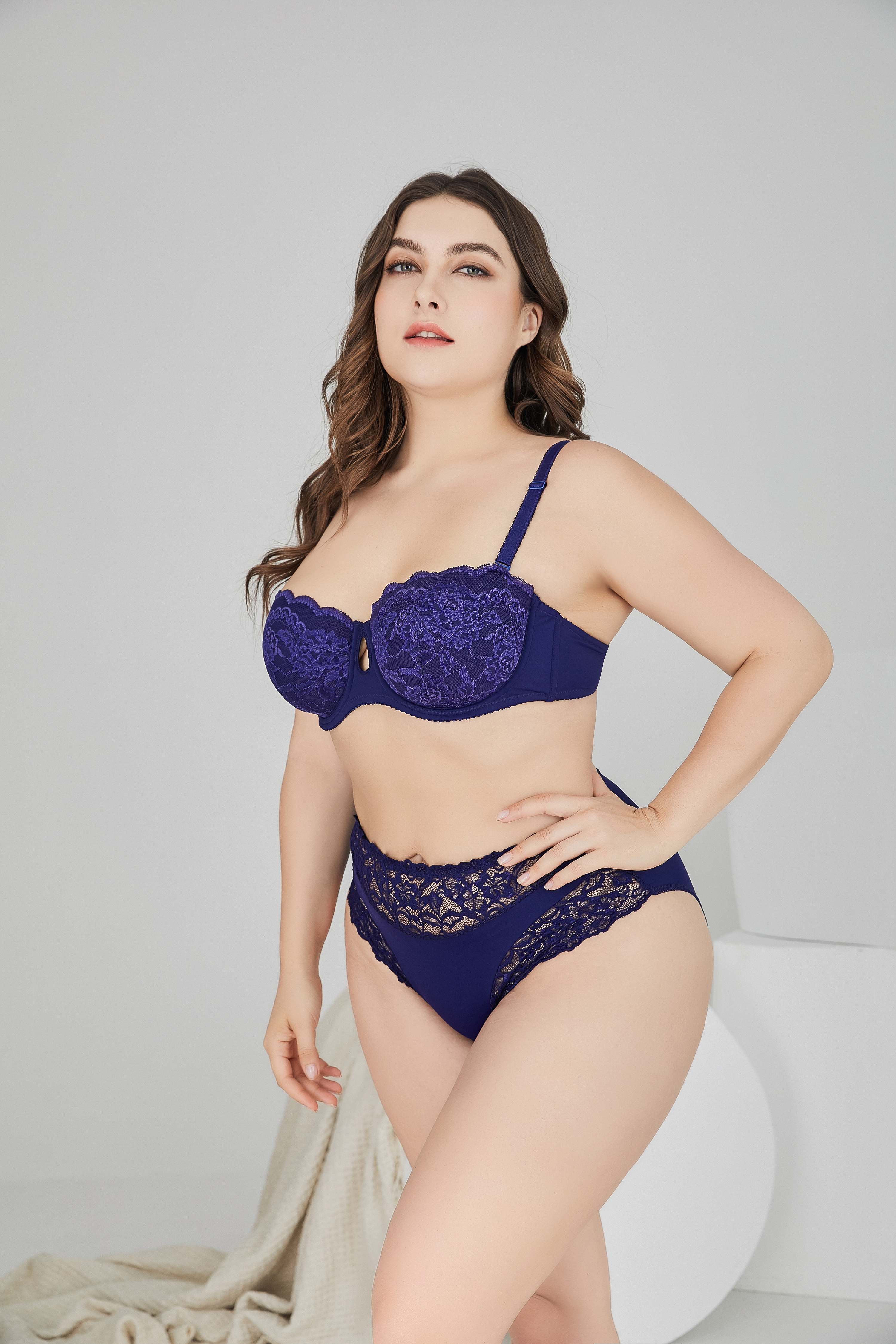 Women's Underwear Plus Size Lingerie Pantie And Bra Sets Plus Size Bra & Brief Sets