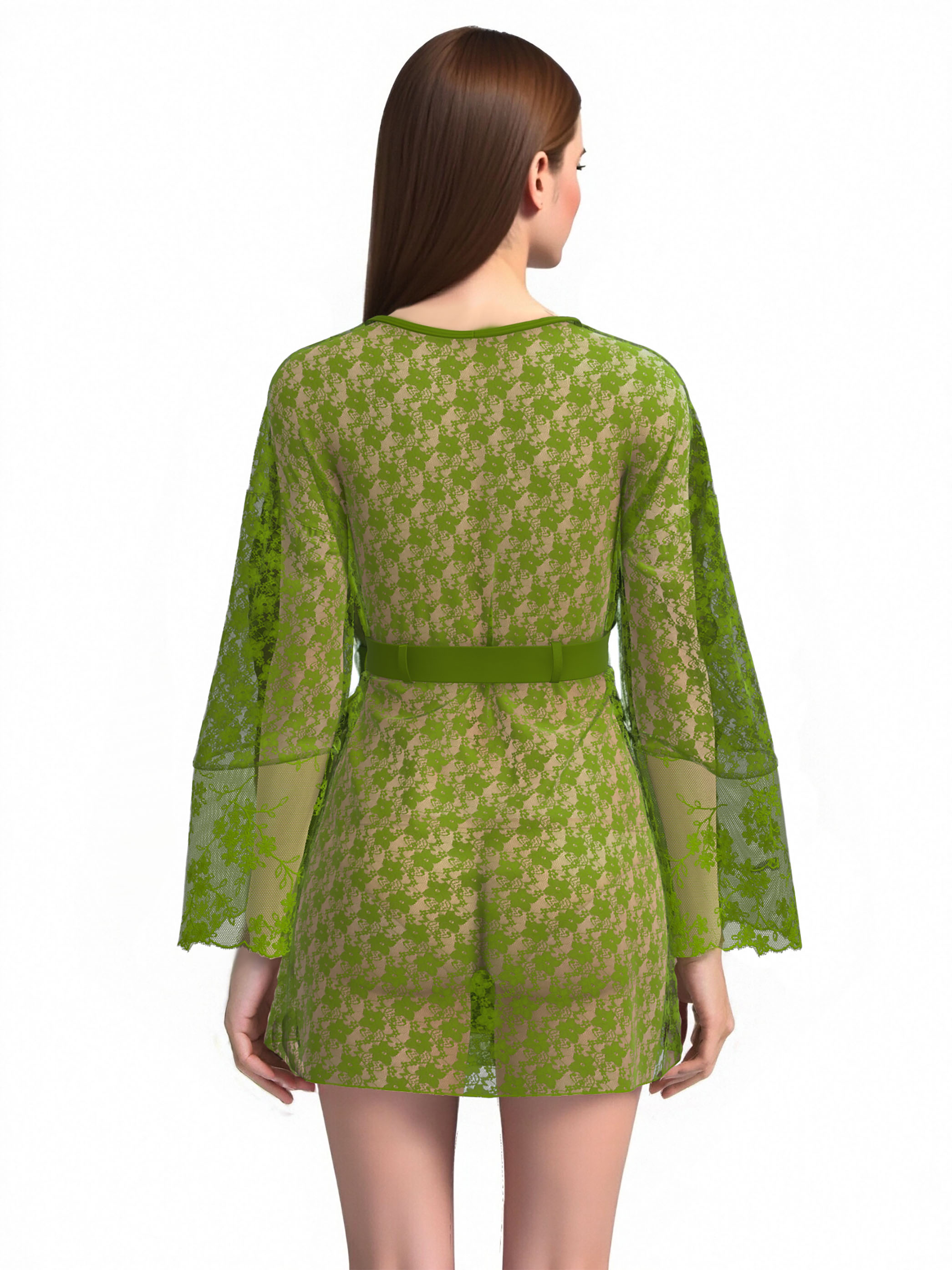 Effortlessly Chic Loungewear for Summer Stay Cool & Stylish: Green Lace Pajama 