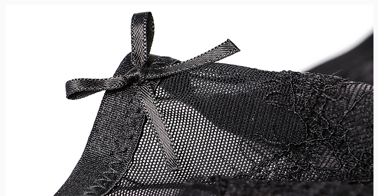  Lace Sexy Mid Waist G String Thong Transparent Panties 