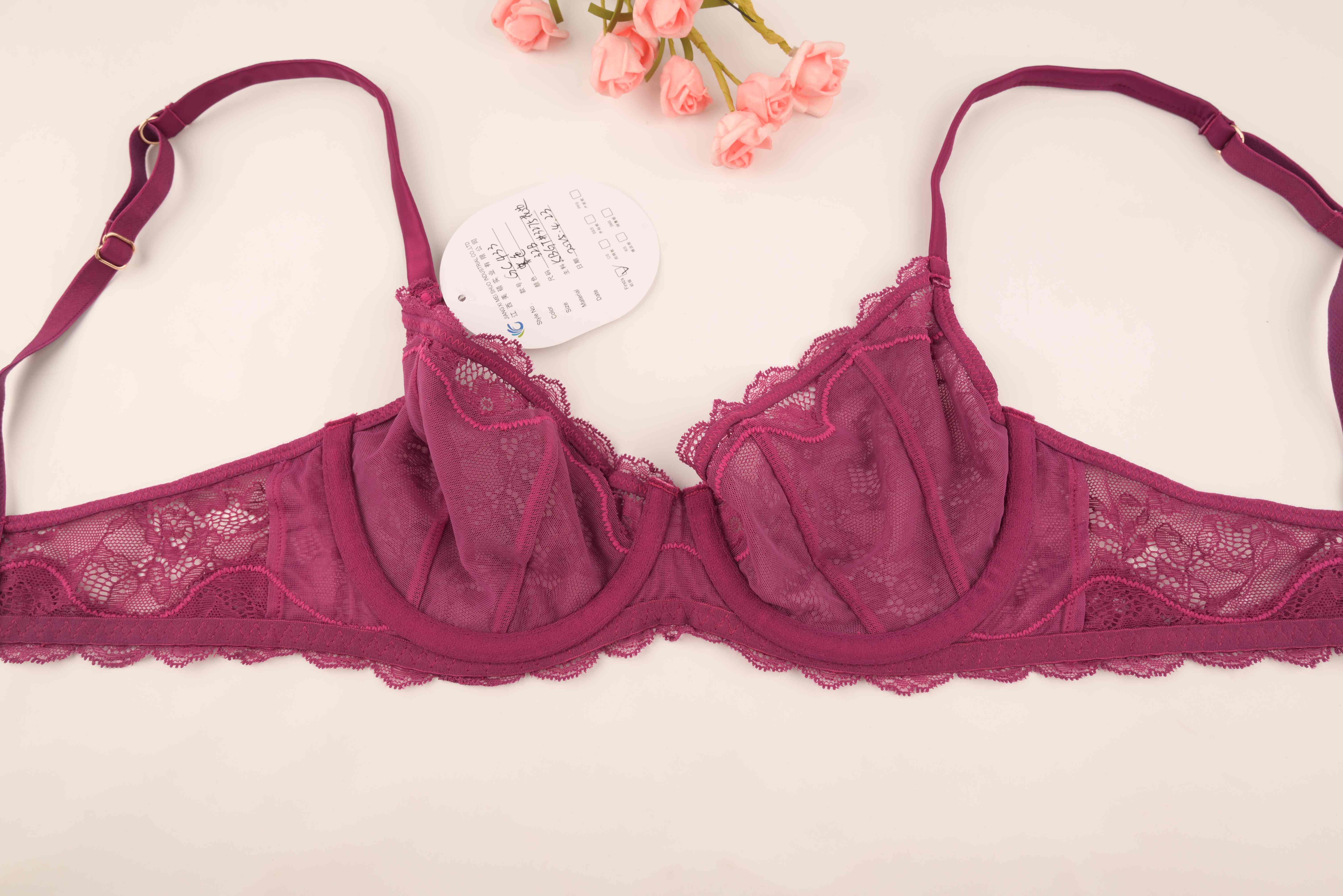 Hot Perspective Sexy Lingerie Women Lace Bra Cross Belt Brief Sets Sexy BRA