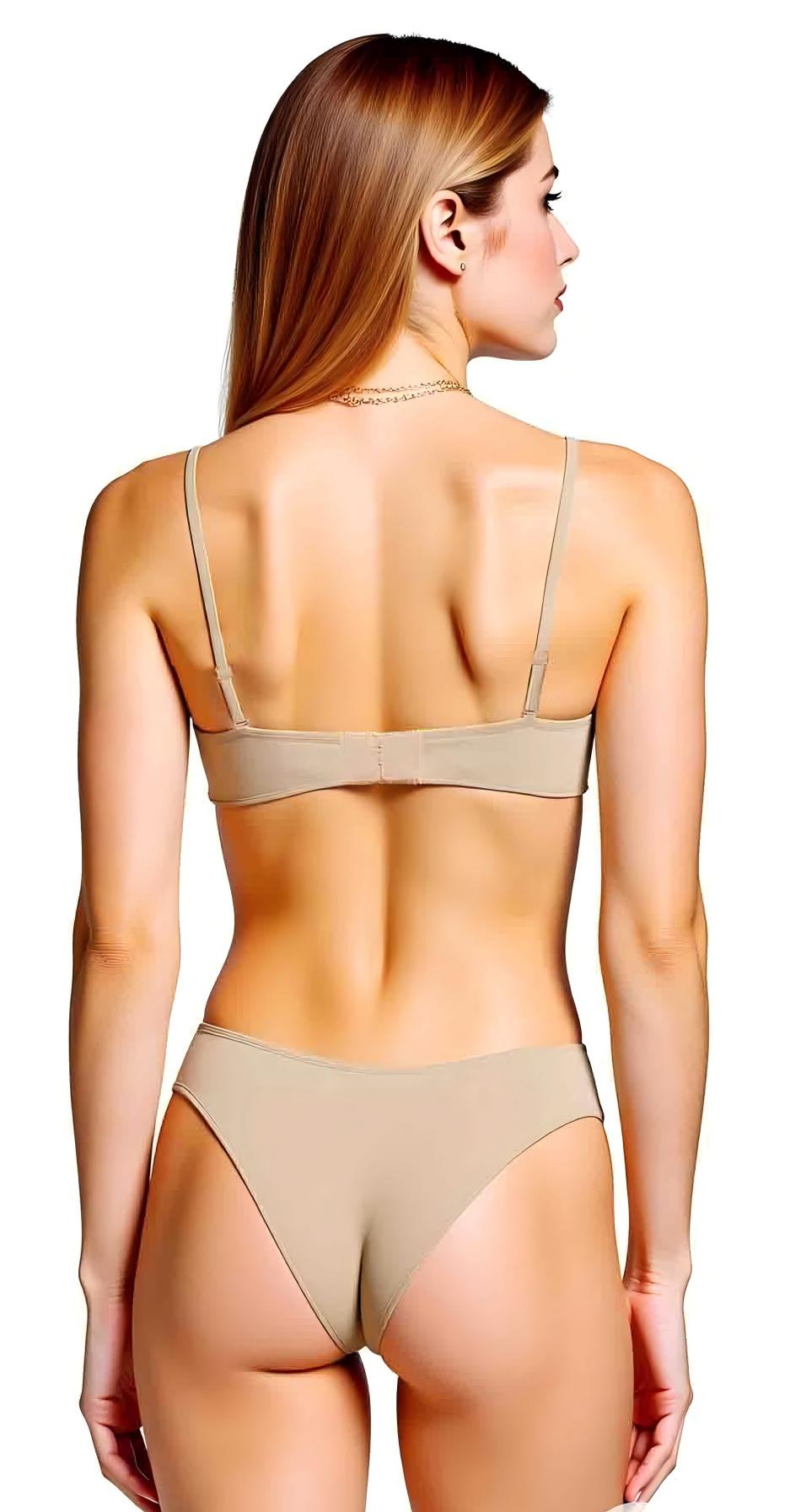 Seamless Underwear Second Skin Feel New Arrival TAN Seamless Bra and Panty Set 