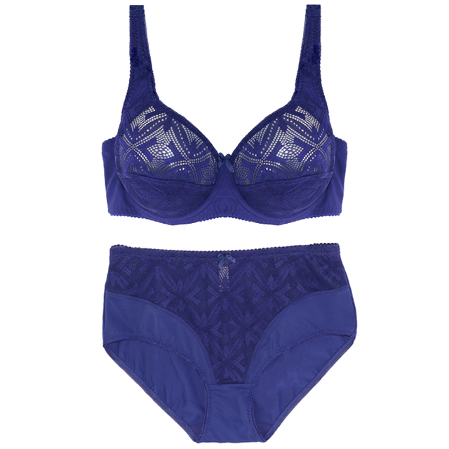 China Women Underwire Plus Size Bra And Panties Set manufacturers