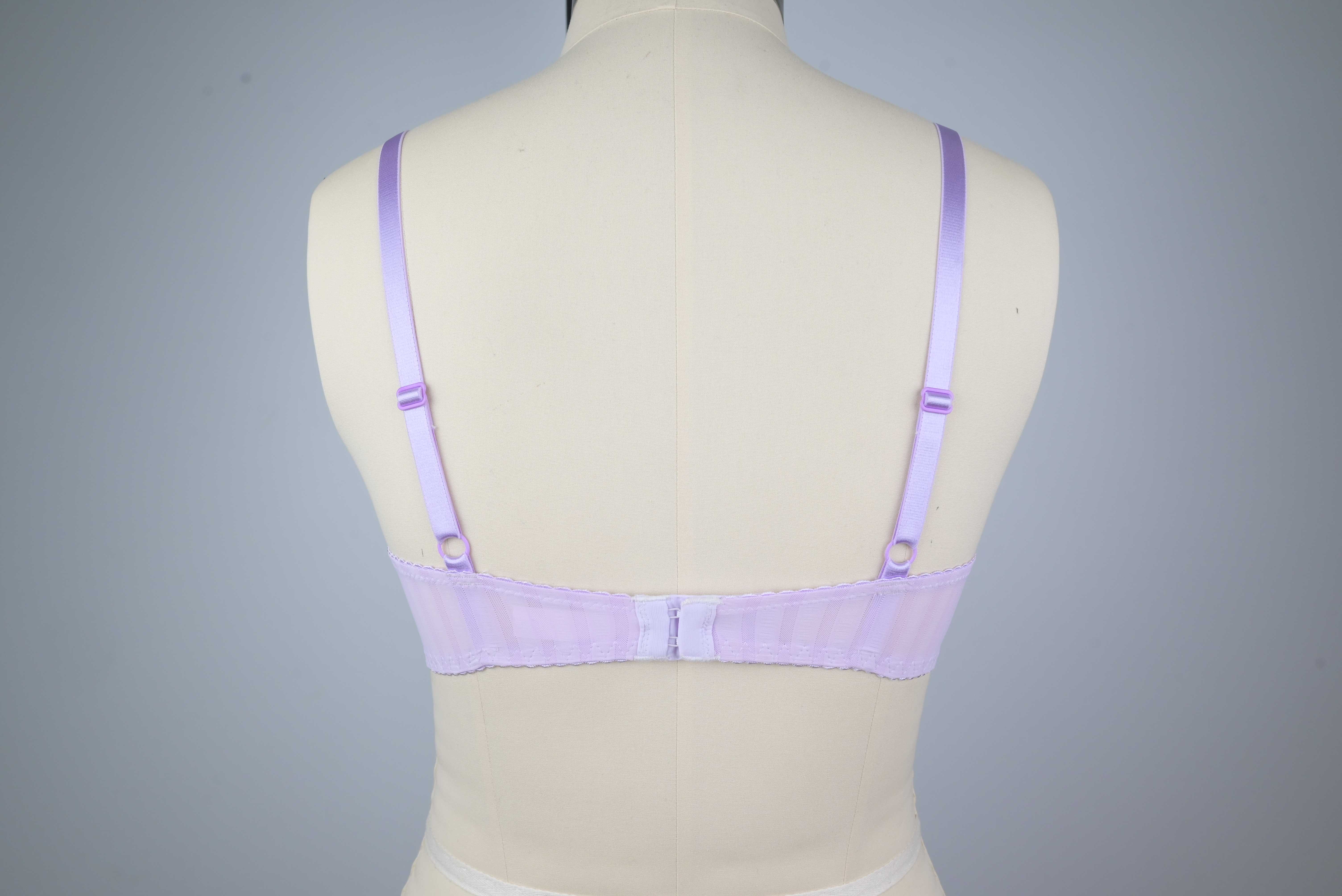 New Purple Cup Bra Sexy Lace Lingerie for OEM and ODM