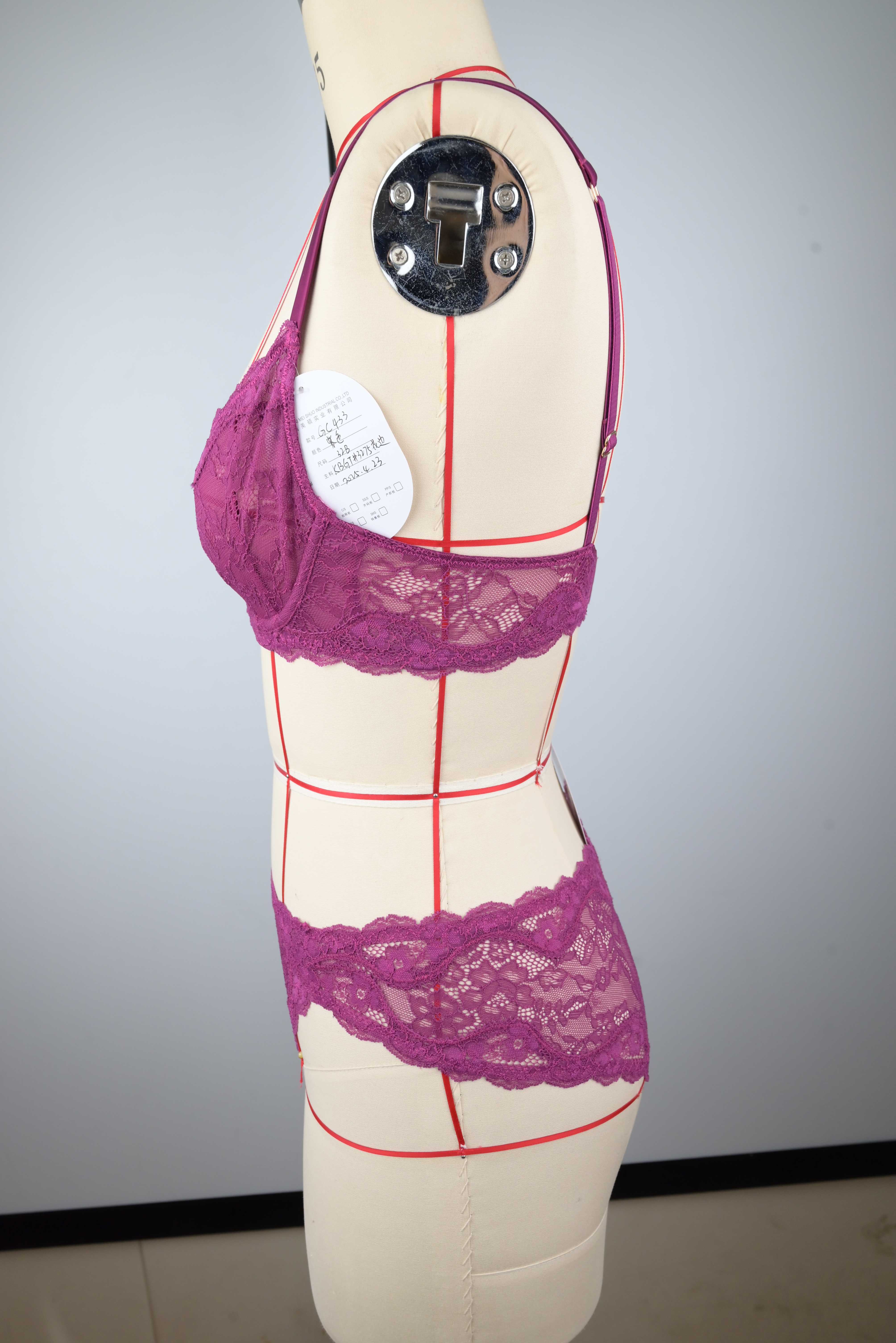 Hot Perspective Sexy Lingerie Women Lace Bra Cross Belt Brief Sets Sexy BRA