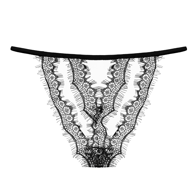 Sexy Underwear Sexy Eyelash Lace Skirt Fluoroscopy Gauze Deep V Sling Backless Nightdress