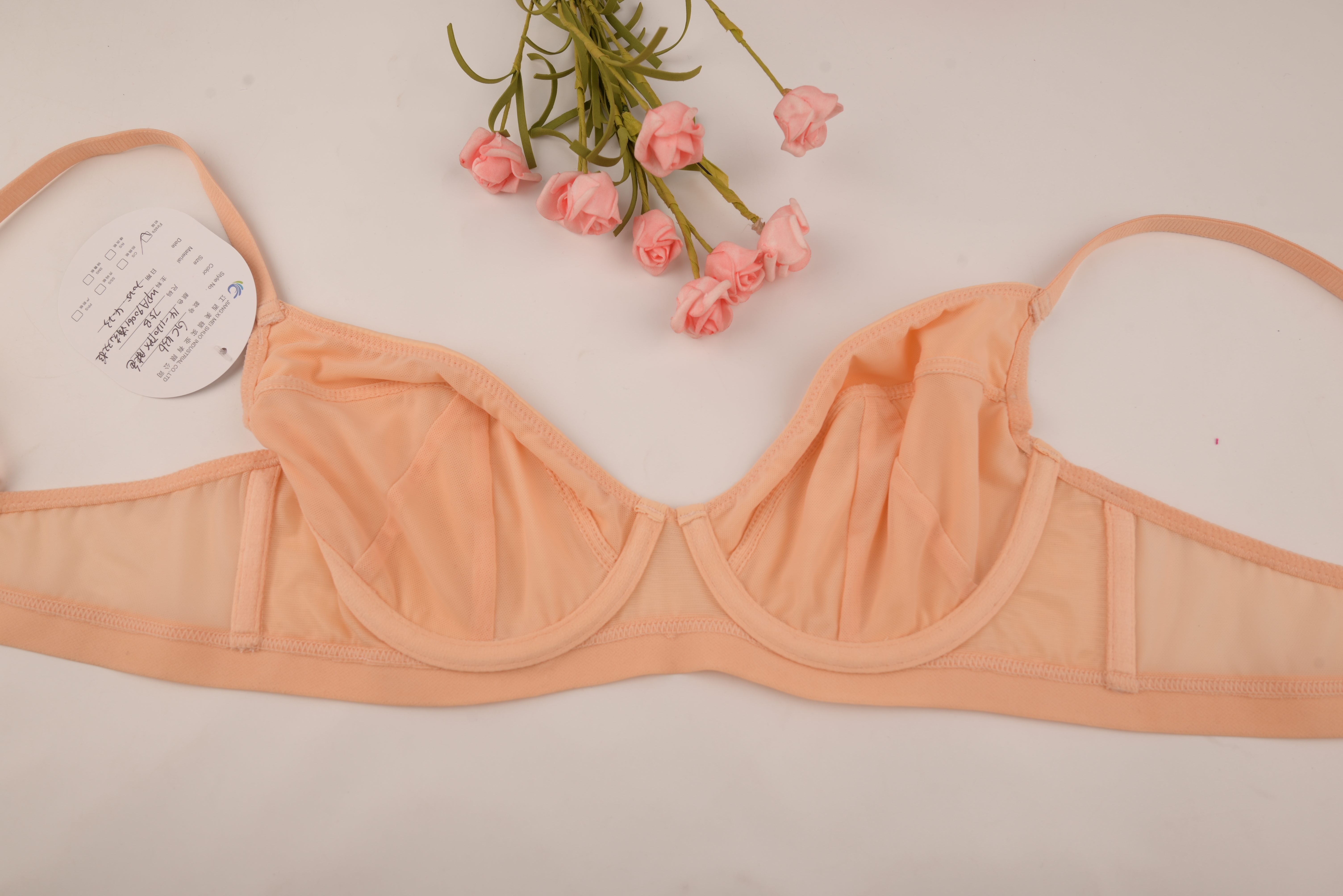 Sexy Lingerie for Women Mesh Front Women Bra No-Paded Wire Bra