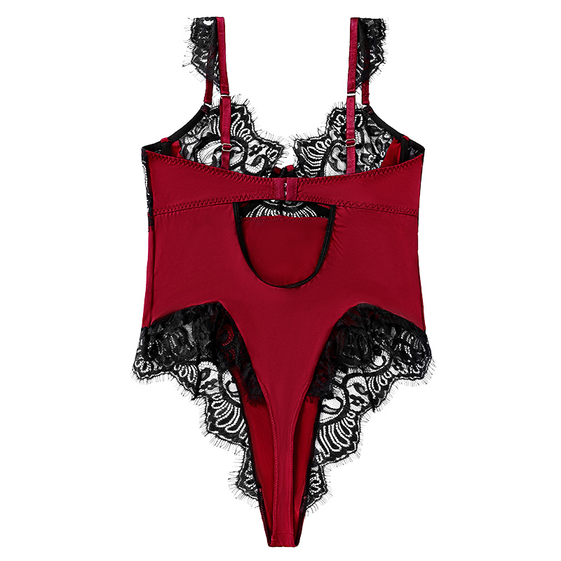 European And American Retro Wind Summer New Sexy Contracted Fashion Steel Eyelash Triangle Onesie Female