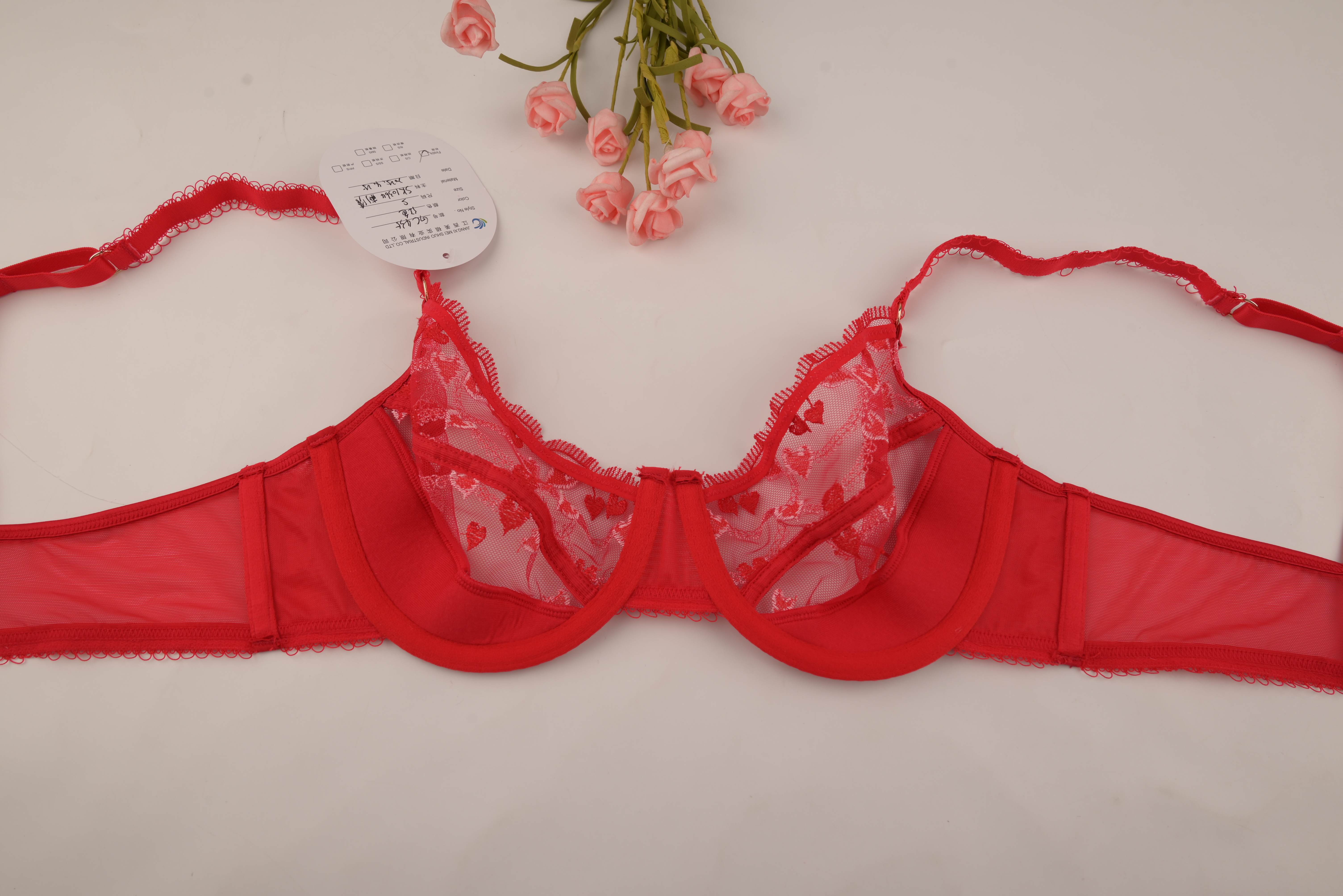 Sexy Lingerie for Women Lace up Front Floral Lace Garter Teddy Bra