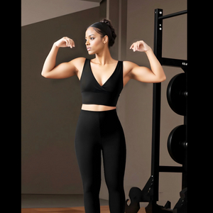 2-Piece Yoga Clothes Set for Women: Fitness Tank and Yoga Pants 